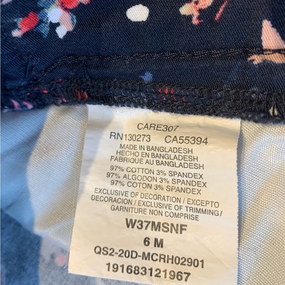 Lee Riders Midrise Floral Print Shorts, SZ6M - Picture 4 of 4